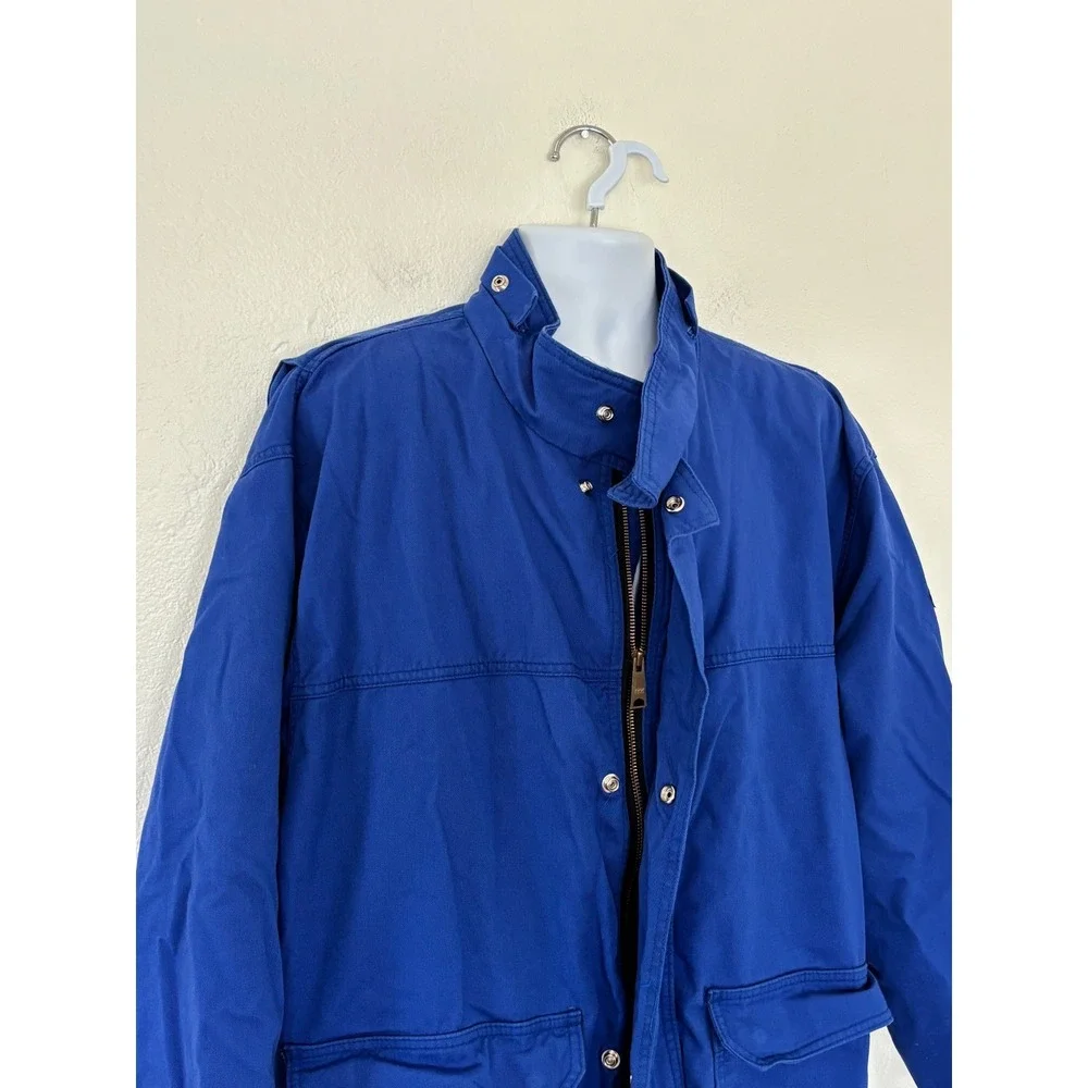 Bulwark Jacket 3XL Blue Excel FR work Fire Resistant Bomber JLJ8RB3 Lineman coat